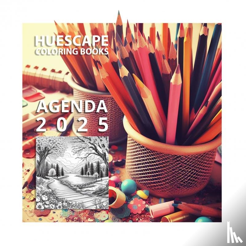 Kimberley, Scarlett - Huescape Kleurboek voor volwassenen - Agenda 2025