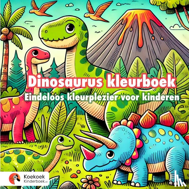 Kinderboek, Koekoek - Dinosaurus kleurboek