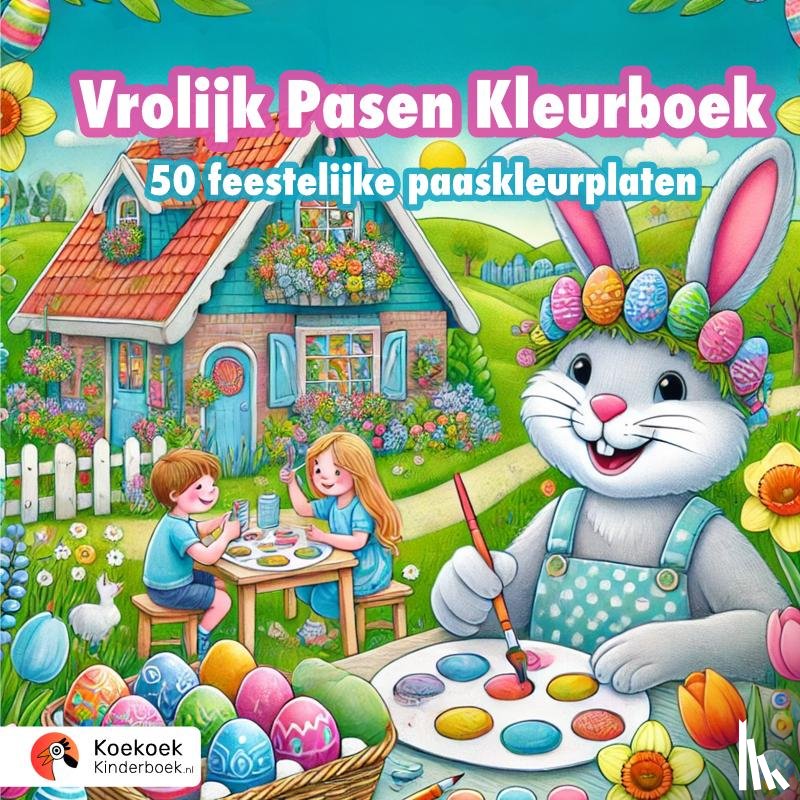 Kinderboek, Koekoek - Vrolijk Pasen Kleurboek