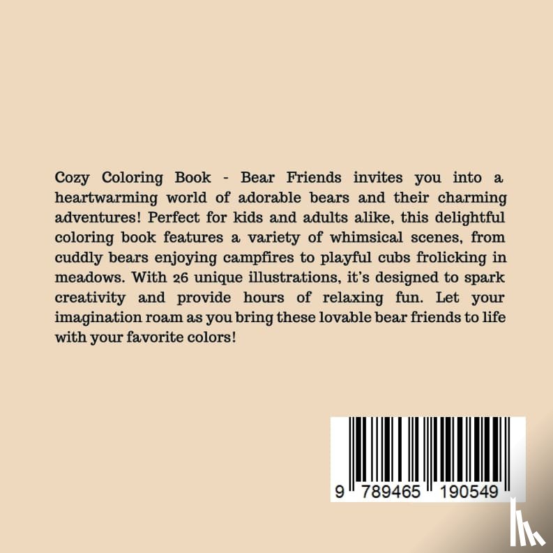 B.V., Andries - Cozy Coloring Book - Bear Friends