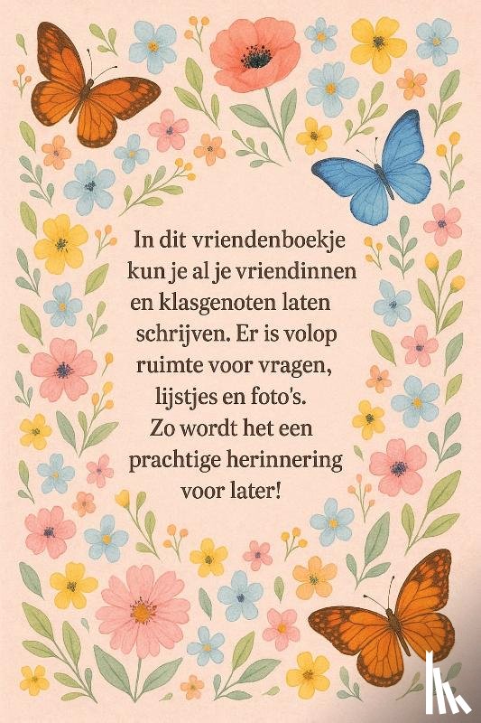 B.V., Andries - Bloemen en Vlinders Vriendenboekje