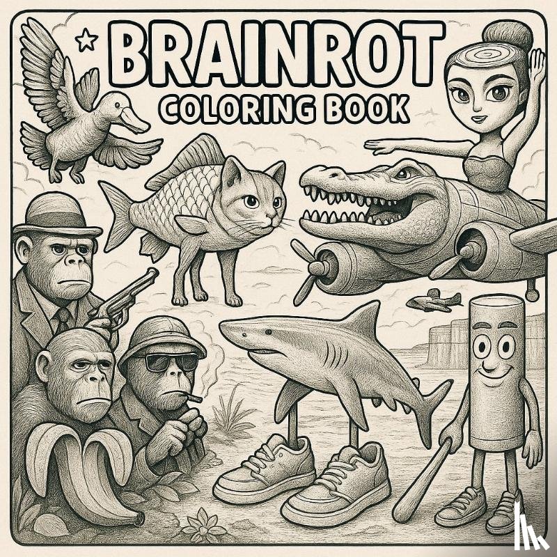 B.V., Andries - Brainrot Coloring Book