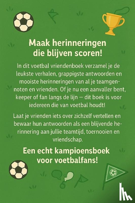 B.V., Andries - Voetbal vriendenboekje