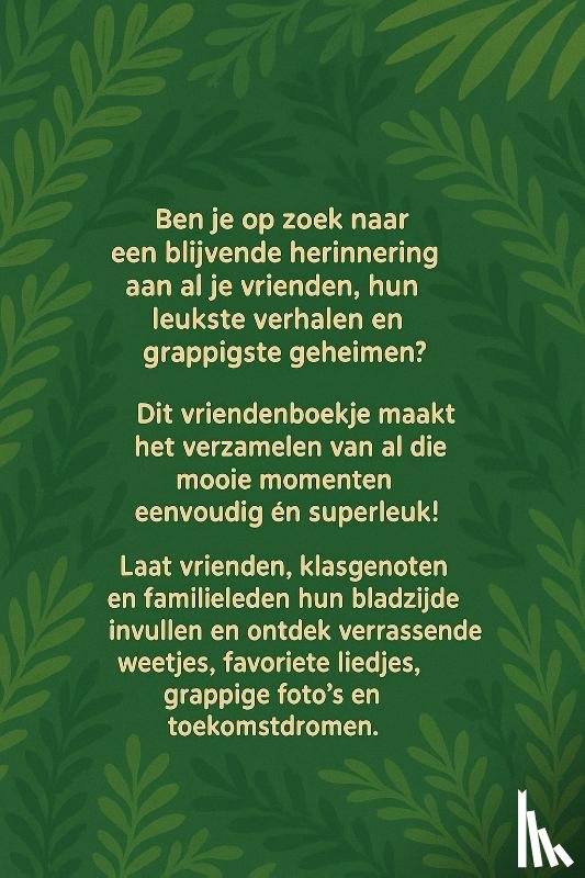 B.V., Andries - Apen Vriendenboekje
