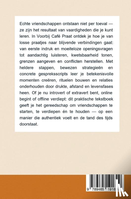 B.V., Andries - Voorbij Café Praat – Hoe je échte vriendschappen leert maken én houden