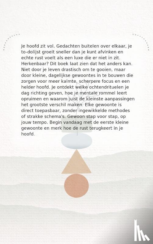 B.V., Andries - Kleine gewoontes voor een opgeruimd hoofd