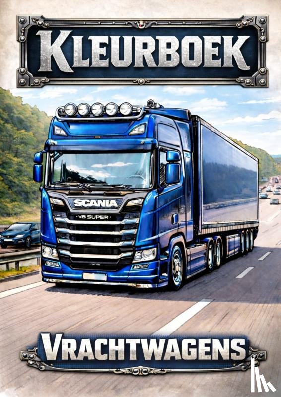 Mourits, H. - Kleurboek, Vrachtwagens