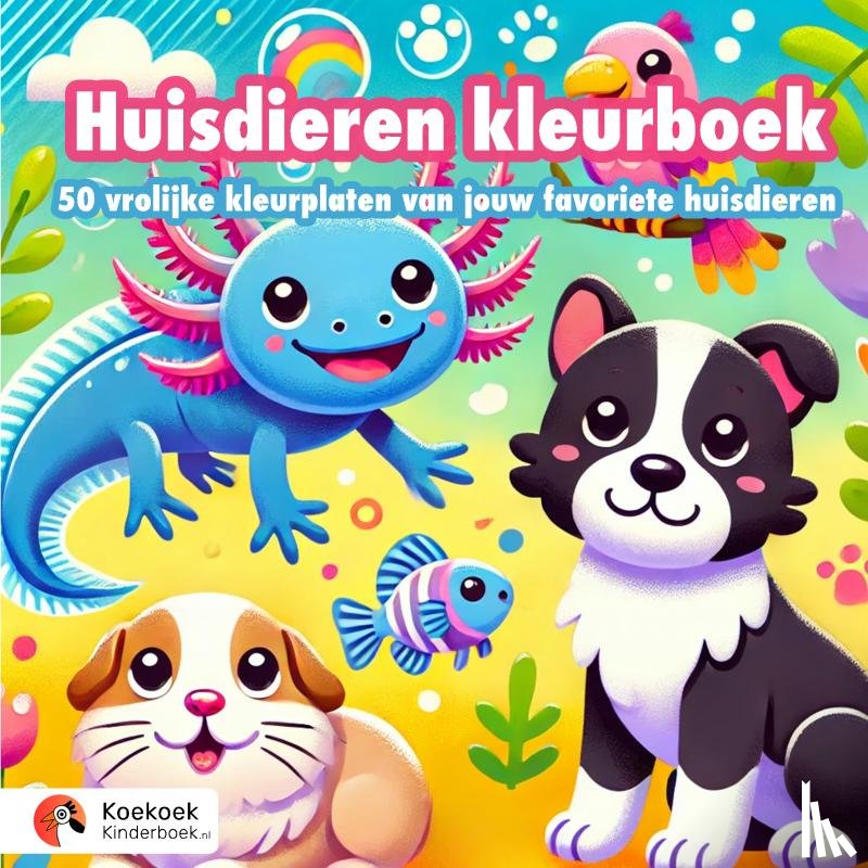 Kinderboek, Koekoek - Huisdieren Kleurboek