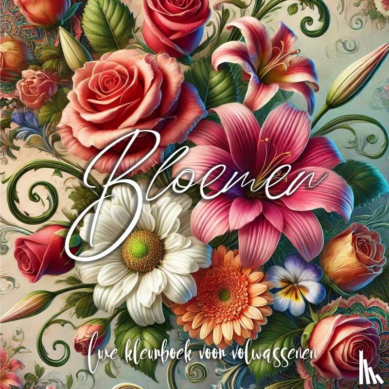 Kinderboek, Koekoek - Bloemen Kleurboek voor Volwassenen