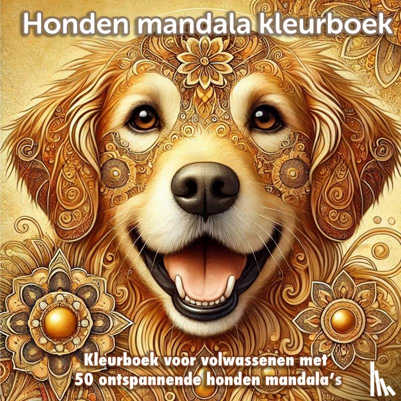 Kinderboek, Koekoek - Honden mandala kleurboek voor volwassenen