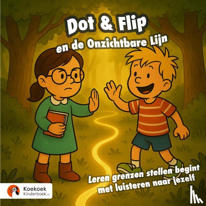 Kinderboek, Koekoek - Dot & Flip en de Onzichtbare Lijn