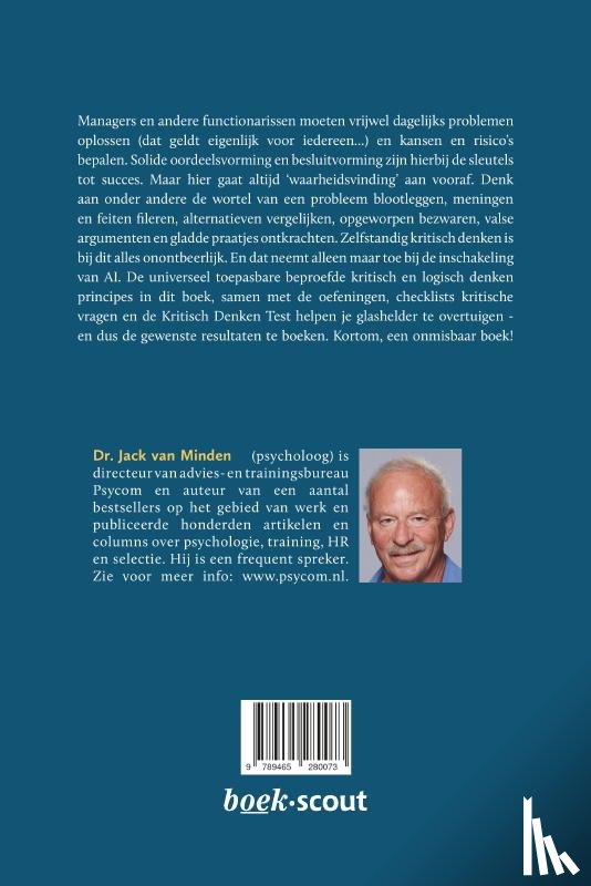 Jack van Minden, Dr. - Kritisch denken voor probleemoplossers