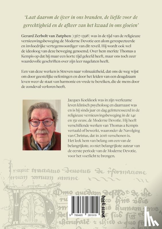 Koekkoek, Jacques - Streven naar volmaaktheid