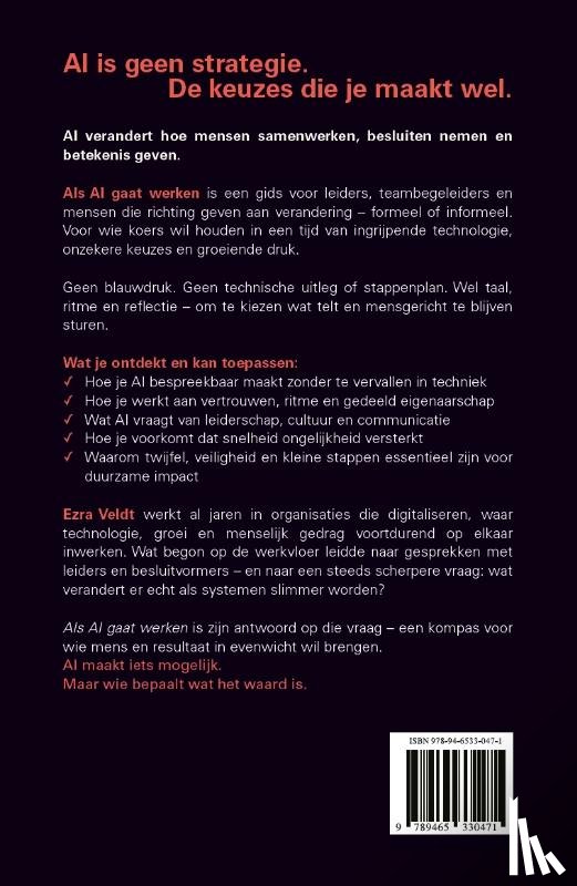 Veldt, Ezra - Als AI gaat werken