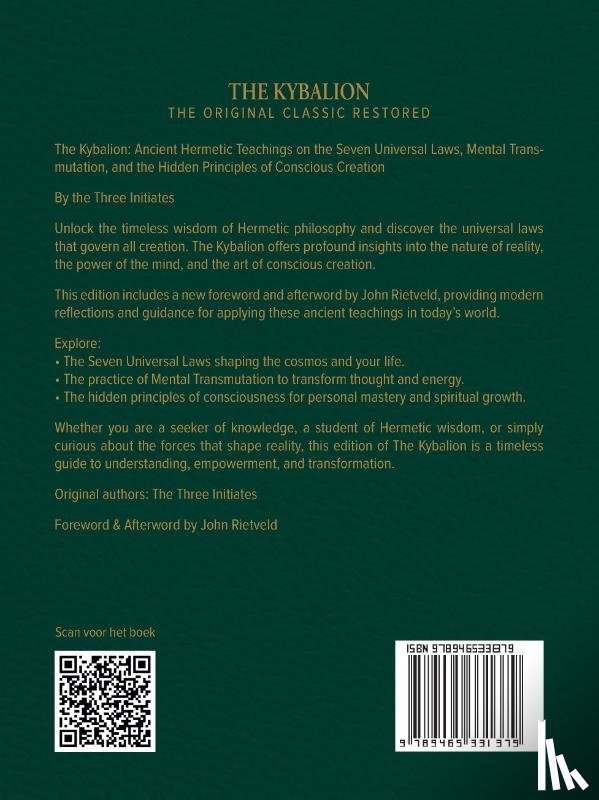 THE THREE INITIATES, Rietveld, John - THE KYBALION