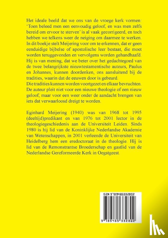 Meijering, Eginhard - Terug naar het begin!?