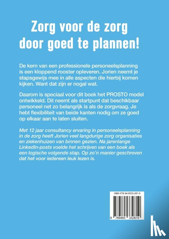 Heuvel, Jorien van den - Personeelsplanning in de zorg