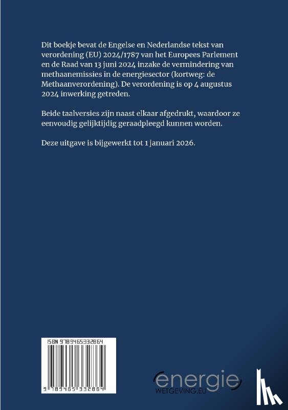 Meijer, A.Th. Mr. - Methaanverordening - editie 2026