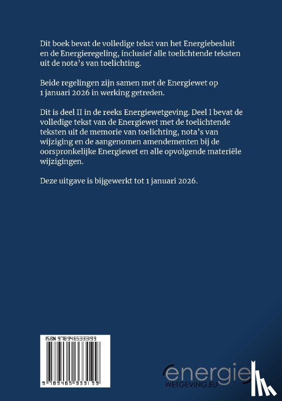 Meijer, Mr. A.Th. - Energiebesluit en Energieregeling