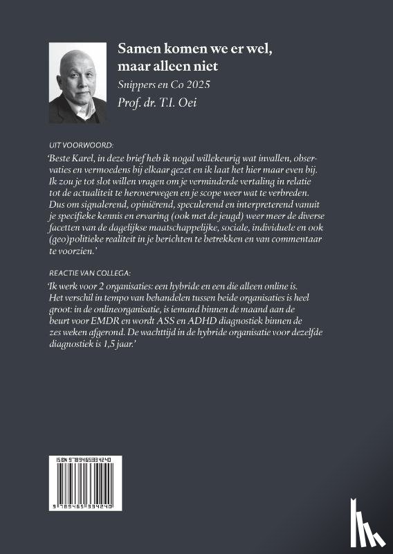 Oei, Prof. Dr. T.I. - Samen komen we er wel