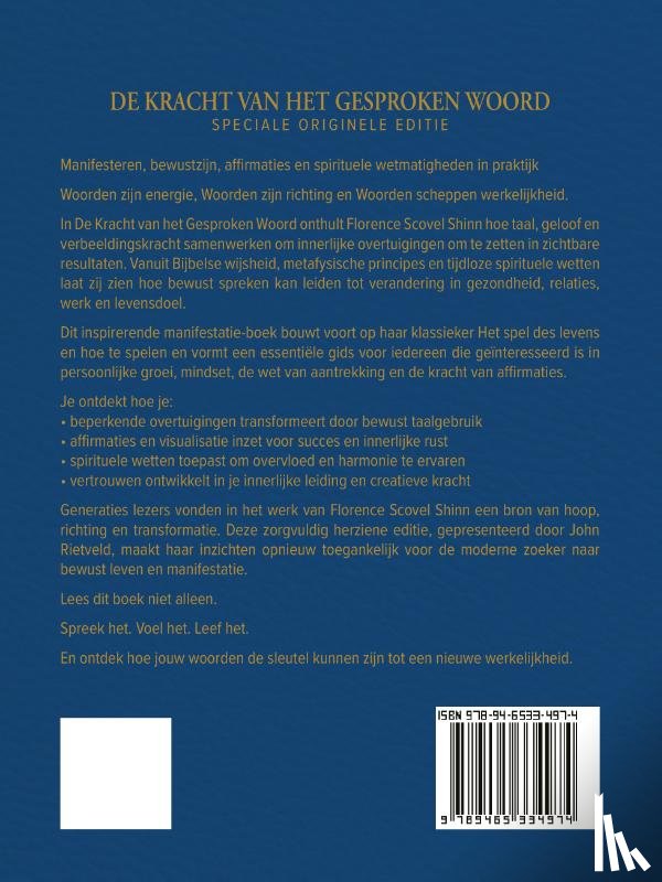 SCOVEL SHINN, Florence, RIETVELD, John - DE KRACHT VAN HET GESPROKEN WOORD