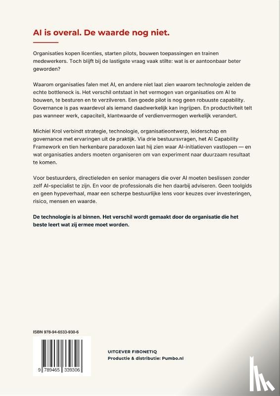 Krol, Michiel - Waarom organisaties falen met AI, en andere niet