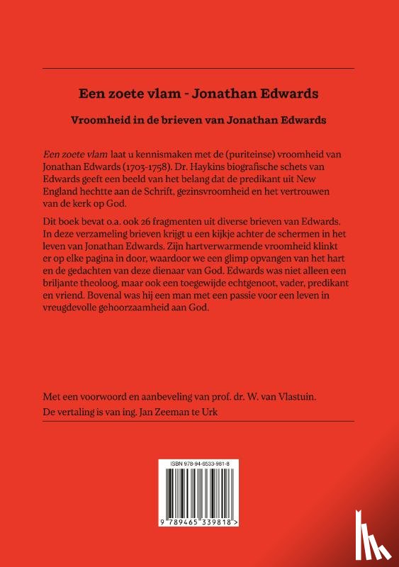 Haykin, Michael A.G. - Een zoete vlam