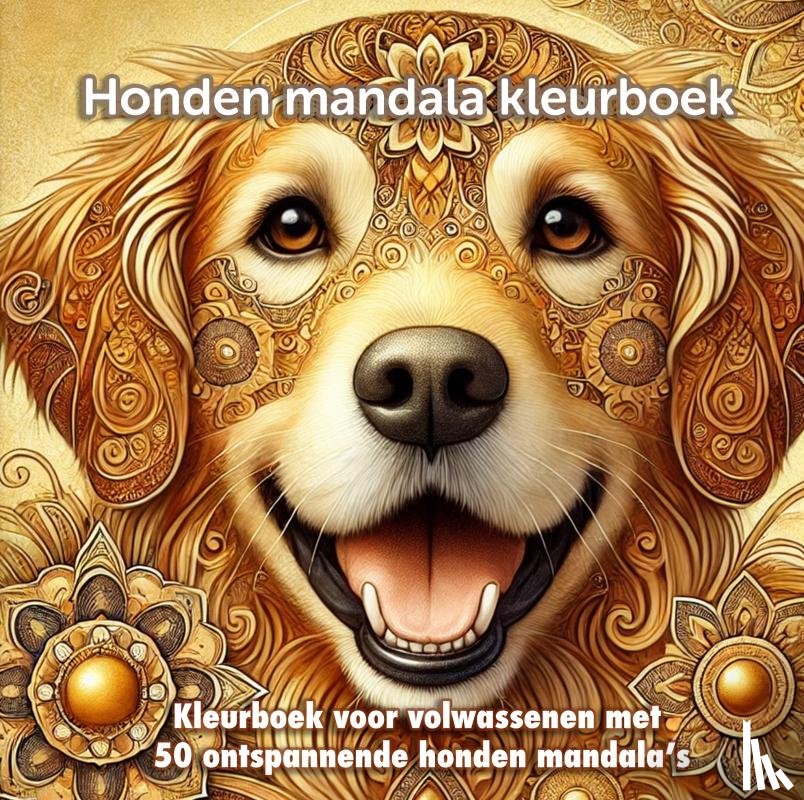 Kinderboek, Koekoek - Honden mandala kleurboek voor volwassenen