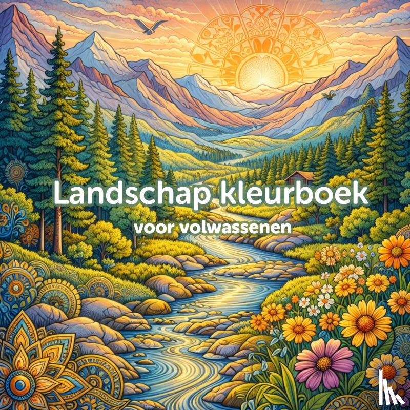 Kinderboek, Koekoek - Landschap kleurboek voor volwassenen
