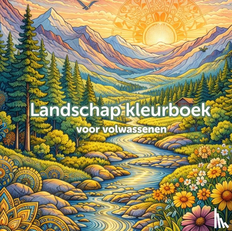Kinderboek, Koekoek - Landschap kleurboek voor volwassenen (hardcover)