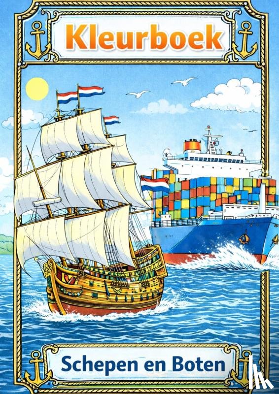 Mourits, H. - Kleurboek, boten en schepen.