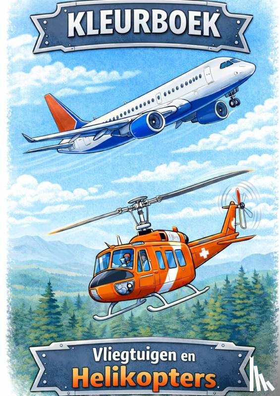 Mourits, H. - Kleurboek, Vliegtuigen & Helikopters.