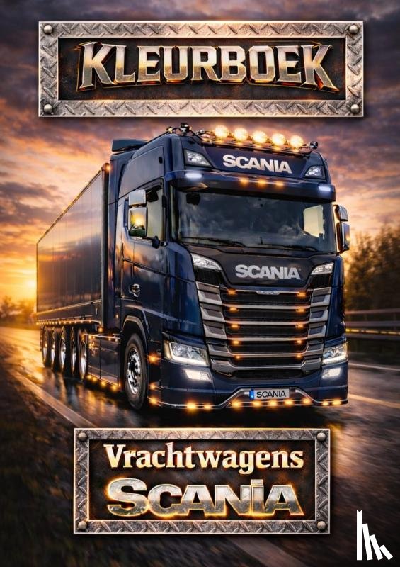 Mourits, H. - Kleurboek, Scania vrachtwagens.