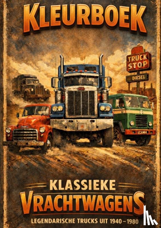 Mourits, H. - Kleurboek, Klassieke vrachtwagens.
