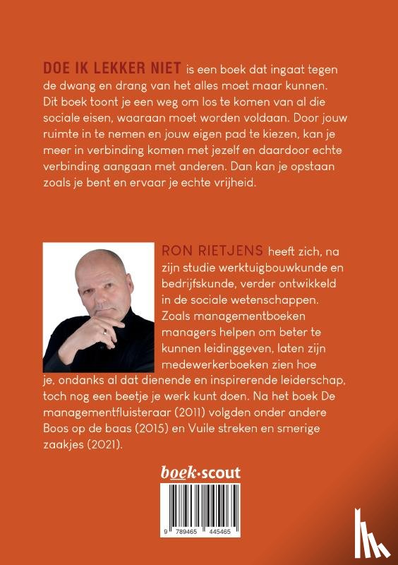 Rietjens, Ron - Doe ik lekker niet