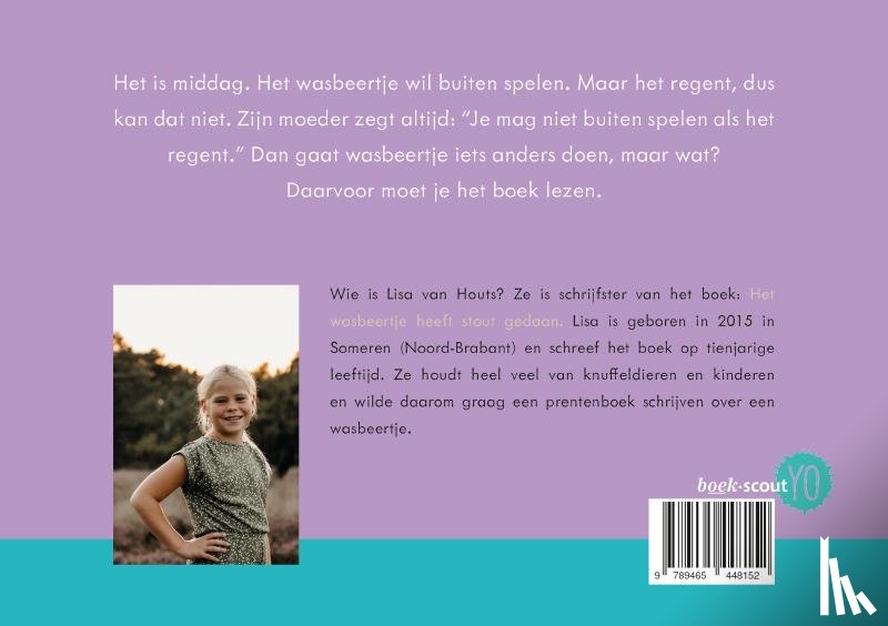 van Houts, Lisa - Het wasbeertje heeft stout gedaan