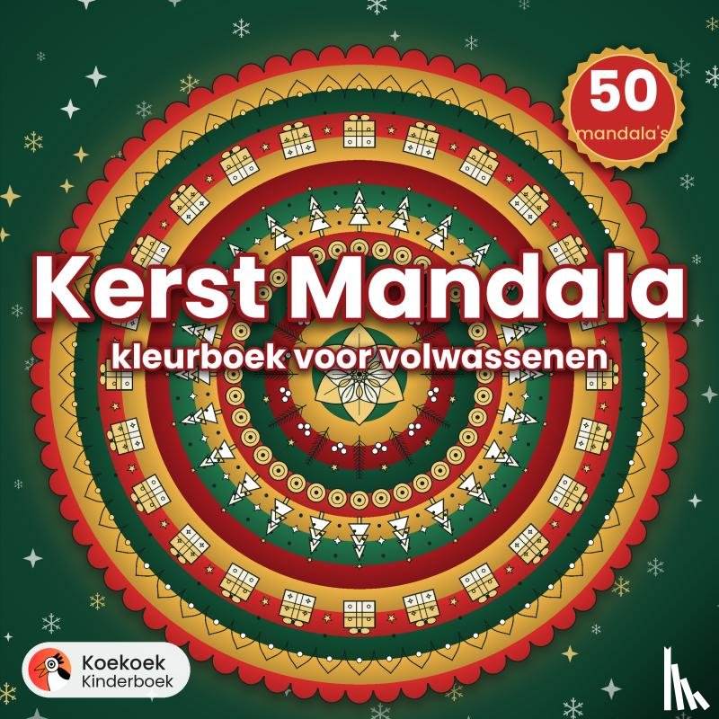 Kinderboek, Koekoek - Kerst mandala kleurboek