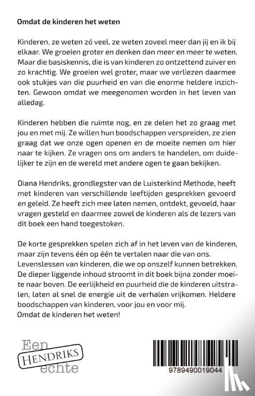 Hendriks, Diana - Omdat de kinderen het weten