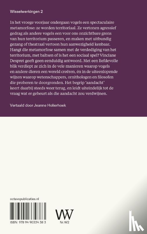 Despret, Vinciane - Leven als een vogel