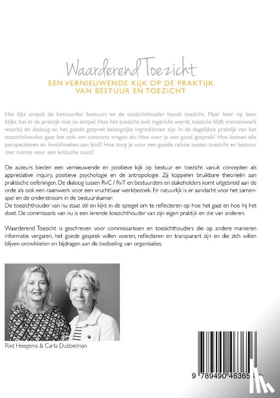 Dubbelman, Carla, Heegsma, Rixt - Waarderend toezicht