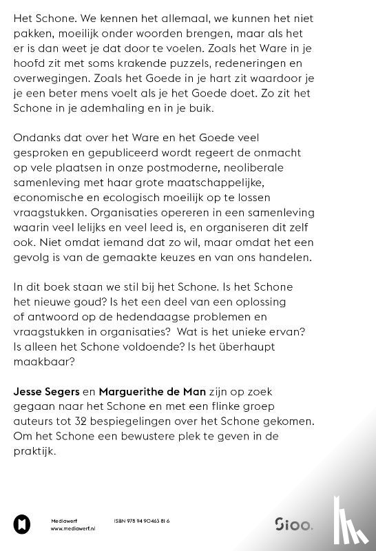Man, Marguerithe de, Segers, Jesse - Over het Schone