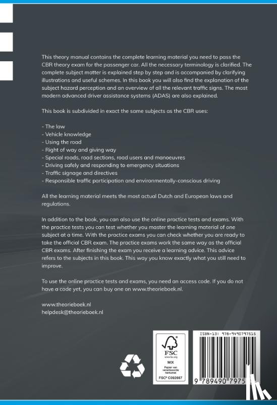 Somers, P., Greving, S. - Theory manual passenger car