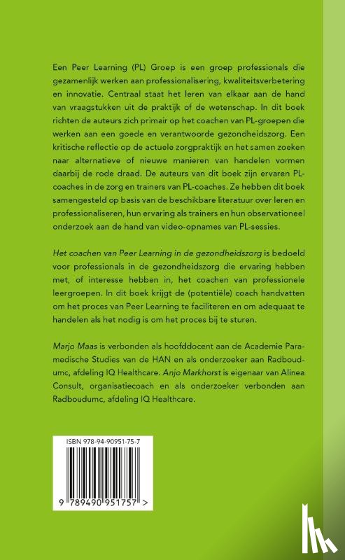 Maas, Marjo, Markhorst, Anjo - Het coachen van Peer Learning in de gezondheidszorg