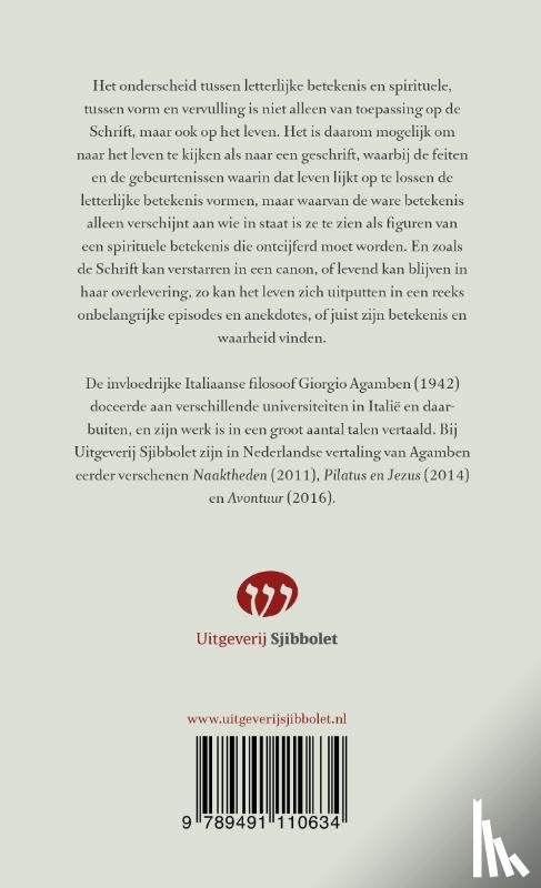 Agamben, Giorgio - De Geest en de Letter