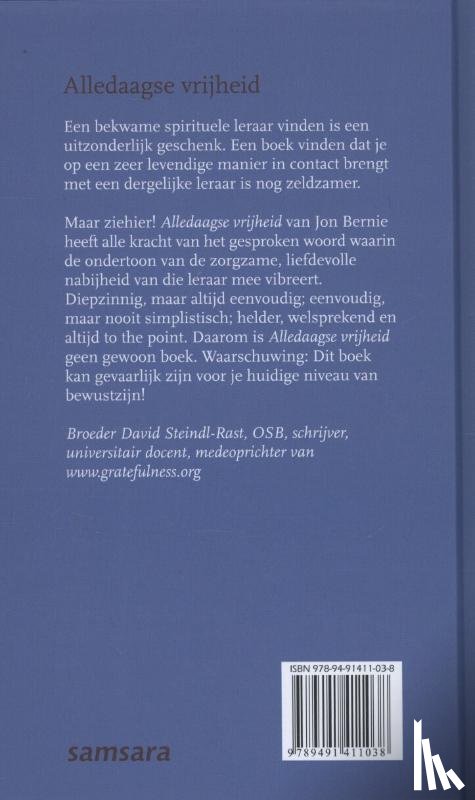 Bernie, Jon - Alledaagse vrijheid