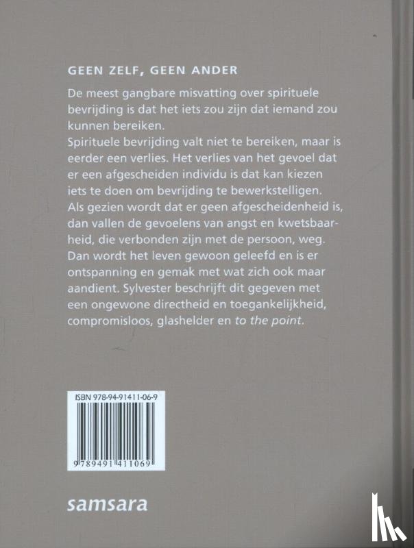 Sylvester, Richard - Geen zelf, geen ander