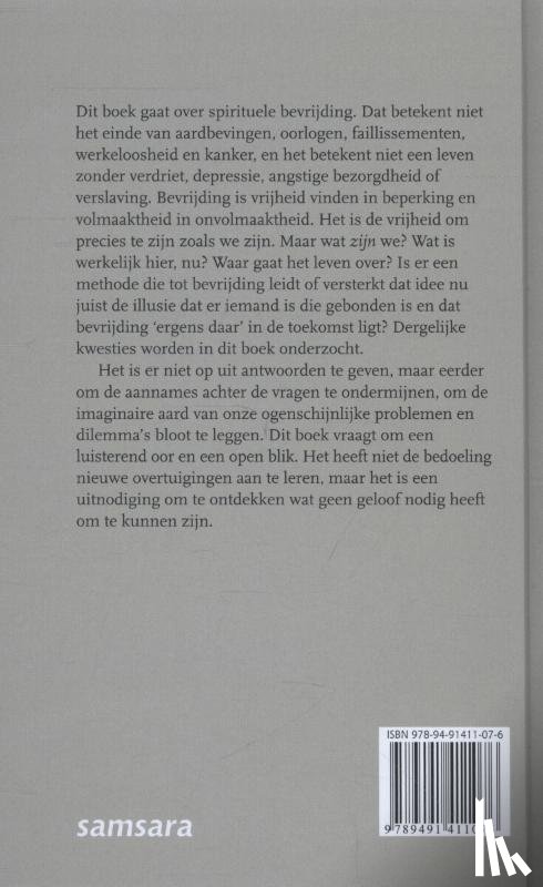 Tollifson, Joan - Niets om je aan vast te houden