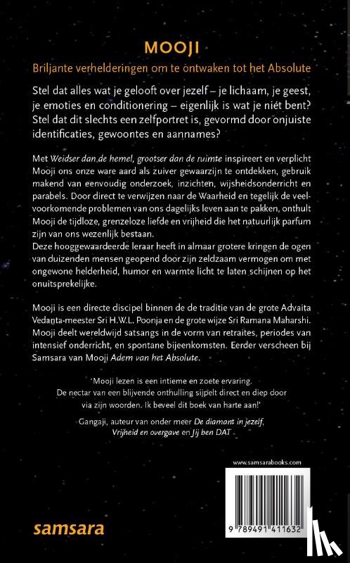 Mooji - Weidser dan de hemel, grootser dan de ruimte
