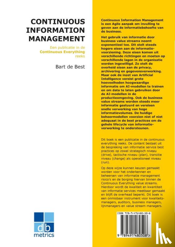 Best, Bart de - Continuous Information Management