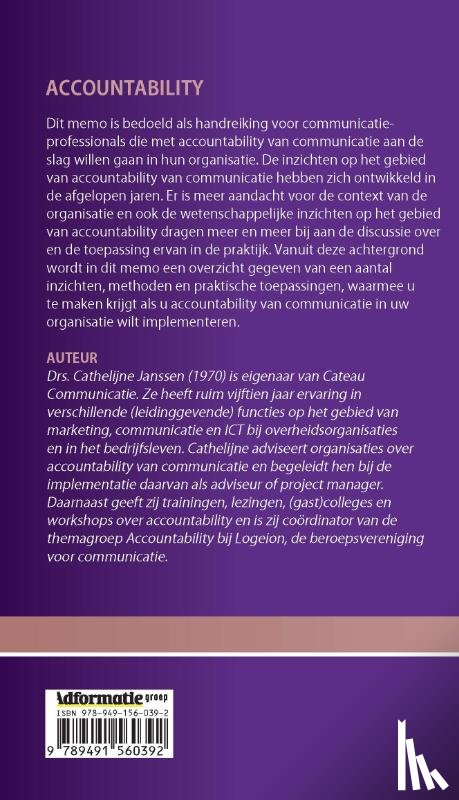 Janssen, Cathelijne - Accountability